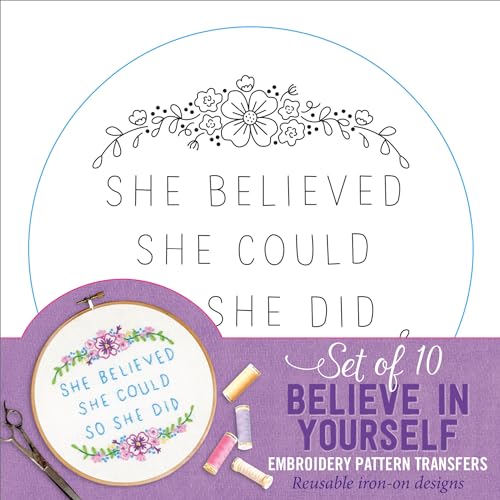 Believe in Yourself Embroidery Pattern Transfers von Peter Pauper Pr
